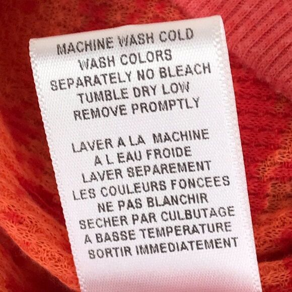 Free People Tie Dye Waffle Knit Open Cardigan Women's XS Pockets Thermal Stretch - Picture 9 of 9